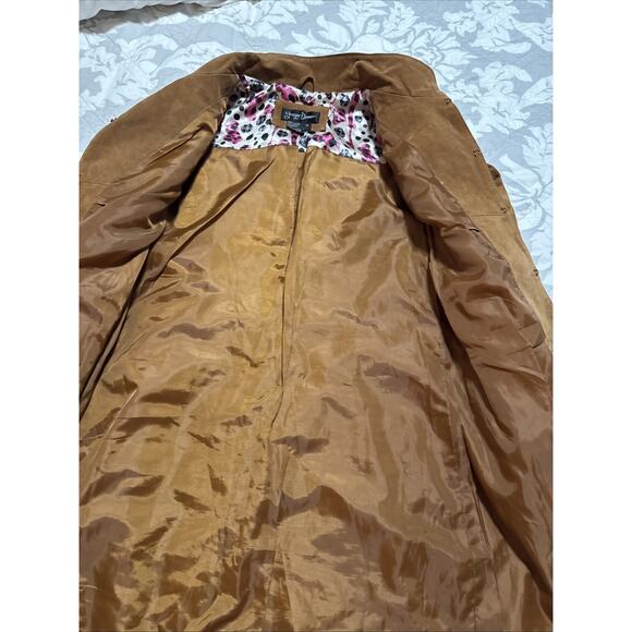 Prospor& Devine Leather Ground Floor Floor Floral Jacket Size M - Picture 8 of 10